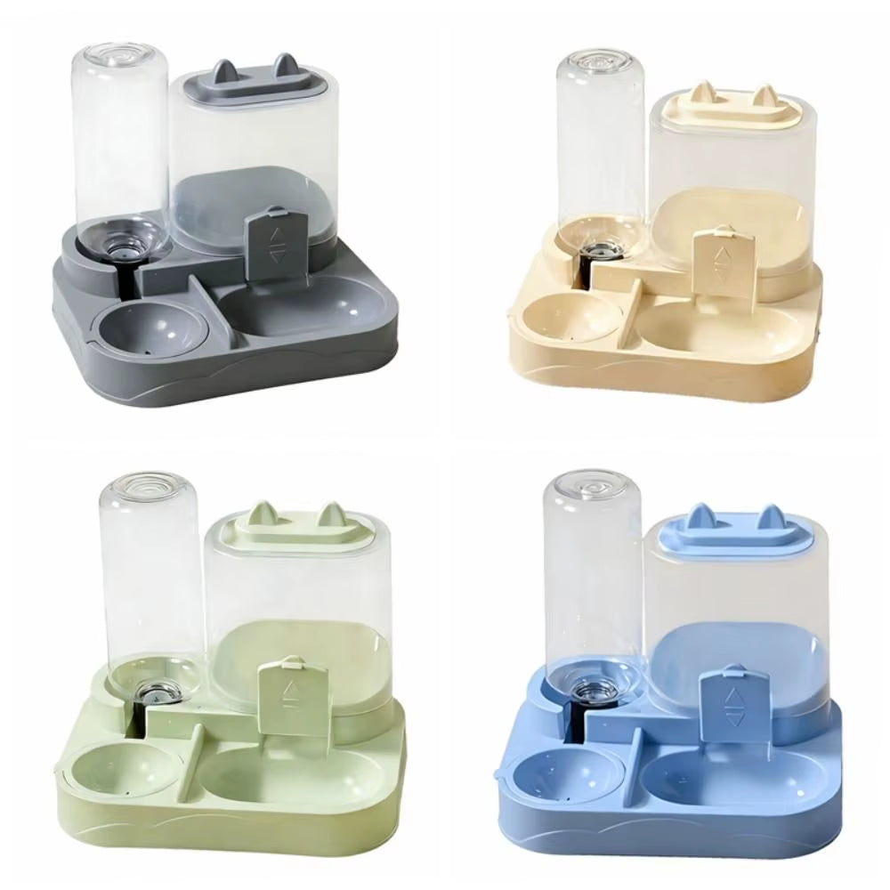 Automatic Automatic Cat Water Feeder with Water Fountain Large Capacity Pet Water Dispenser Detachable 2-In-1