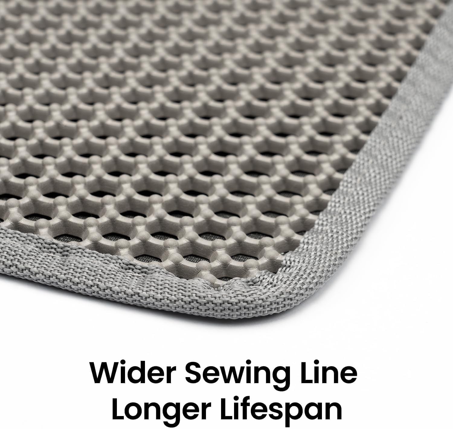 Cat Litter Mat, 15"X24" Small Double Layer Litter Trapping Mat, Waterproof/Urineproof, Easy to Clean Kitty Litter Mats for Floor, Scatter Control (Grey-1Pack)