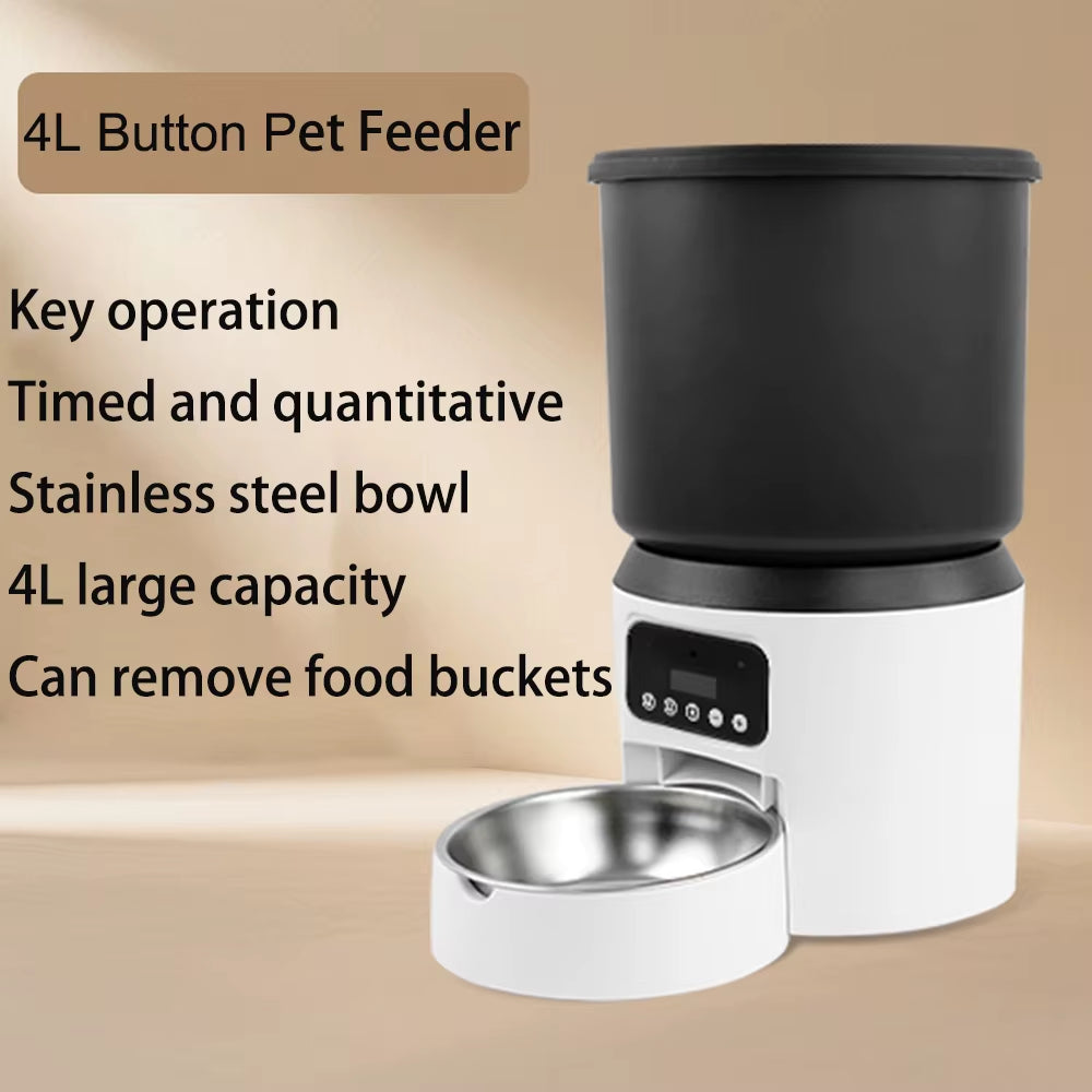 Video Cat Automatic Feeder and WIFI Dog Automatic Feeder and Button Model Pet Feeder Optional