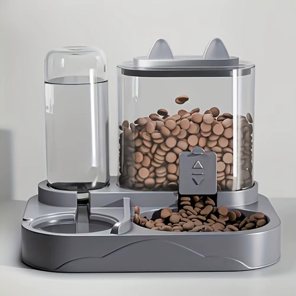 Automatic Automatic Cat Water Feeder with Water Fountain Large Capacity Pet Water Dispenser Detachable 2-In-1