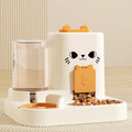 Cat Automatic Feeder Cat Dog Feeding and Water Fountain Drinker Cats Watering Supplies Food Storage Dispenser Pet Accessories