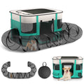 Outdoor Cat Enclosure, Portable Dog Playpen with Removable Tunne, Indoor Outdoor Cat Kennel Tent Crate for Small Animals, L